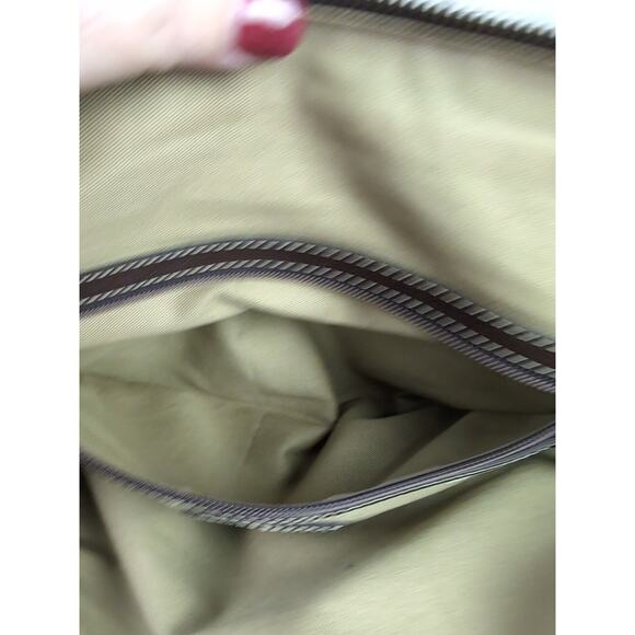 COLE HAAN Dark Brown Leather Large Multi Compartment Portfolio Carry All Man Bag - Picture 11 of 16